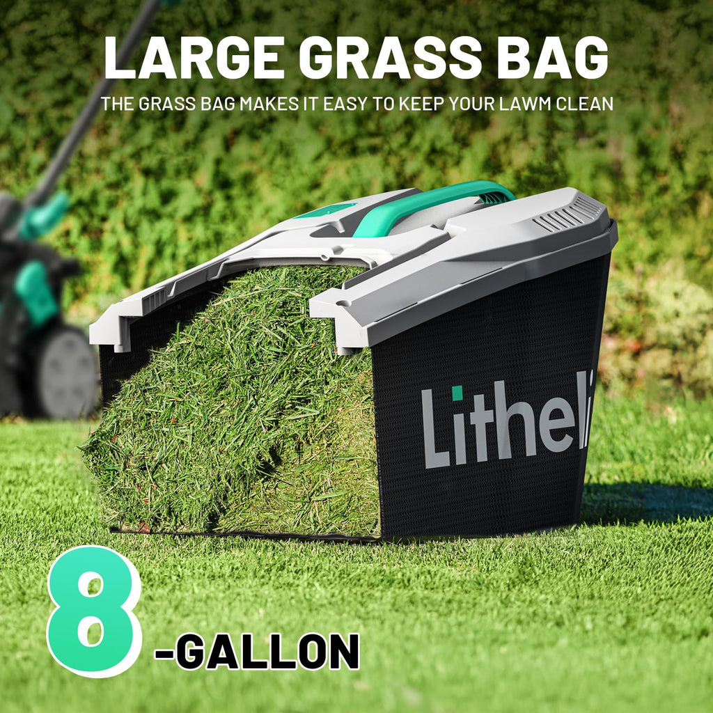 13" Cordless Electric Lawn Mower with Battery & Charger X1834