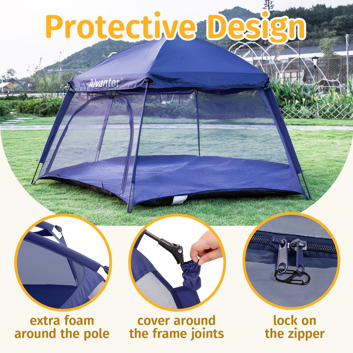 Portable Baby Playpen with Mesh G249