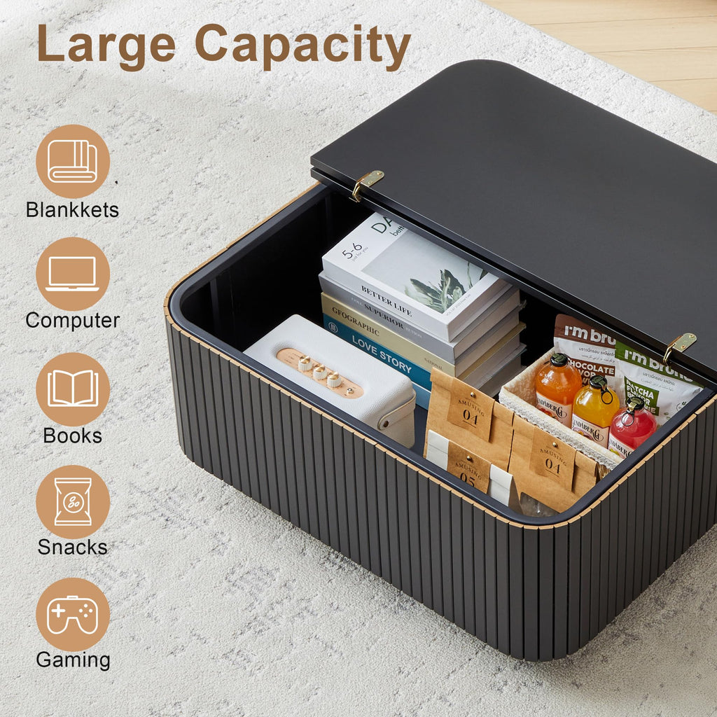 31.5" Square Coffee Table with Storage W391