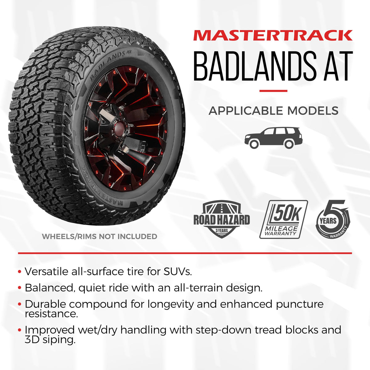 Set of 4 All Terrain SUV Tires A225214
