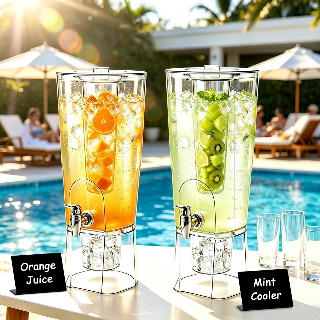 2 Gallon Drink Dispenser with Stand and Fruit Infuser M301490
