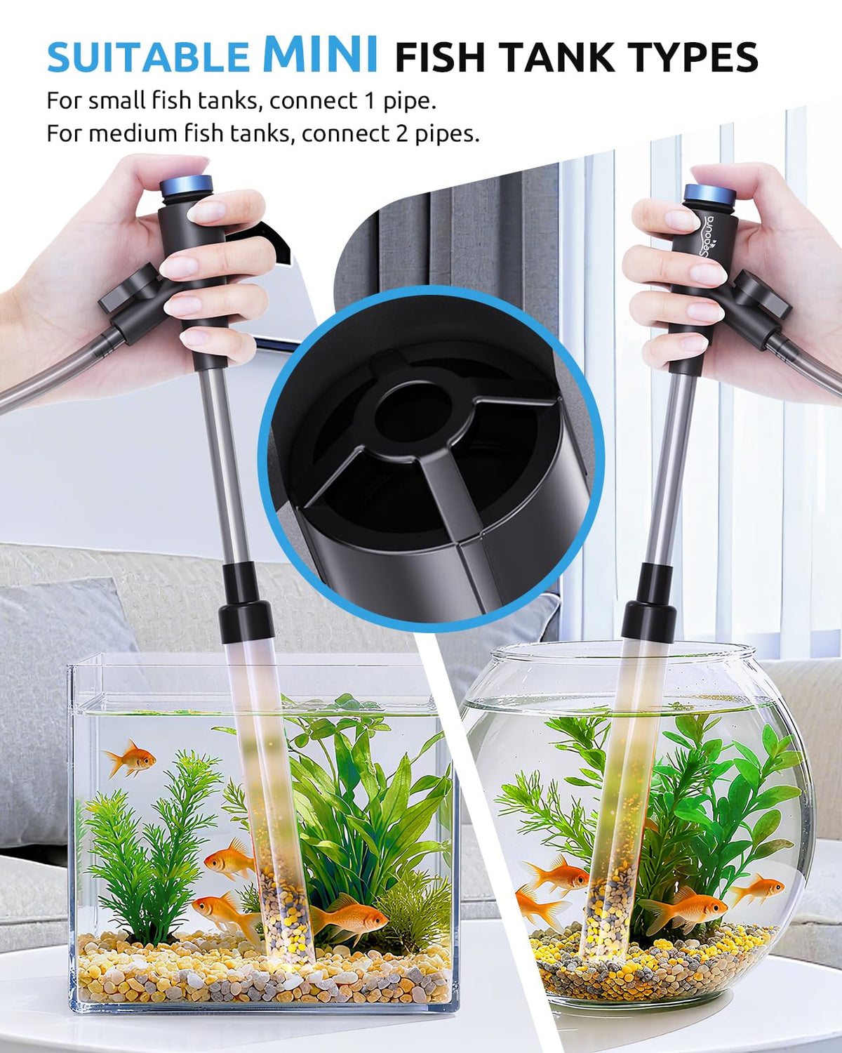 Aquarium Gravel Siphon Vacuum up to 50 Gal A763