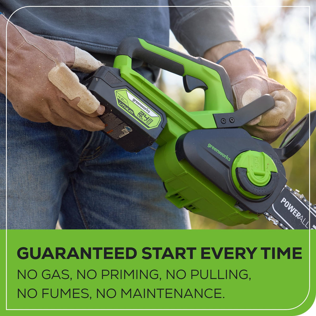 24V 12 in Cordless Electric Chainsaw T558667
