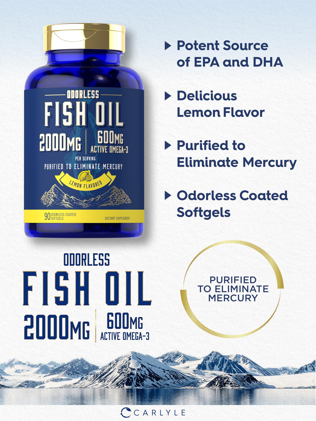 Fish Oil 2000mg Omega 3 Supplement R578040