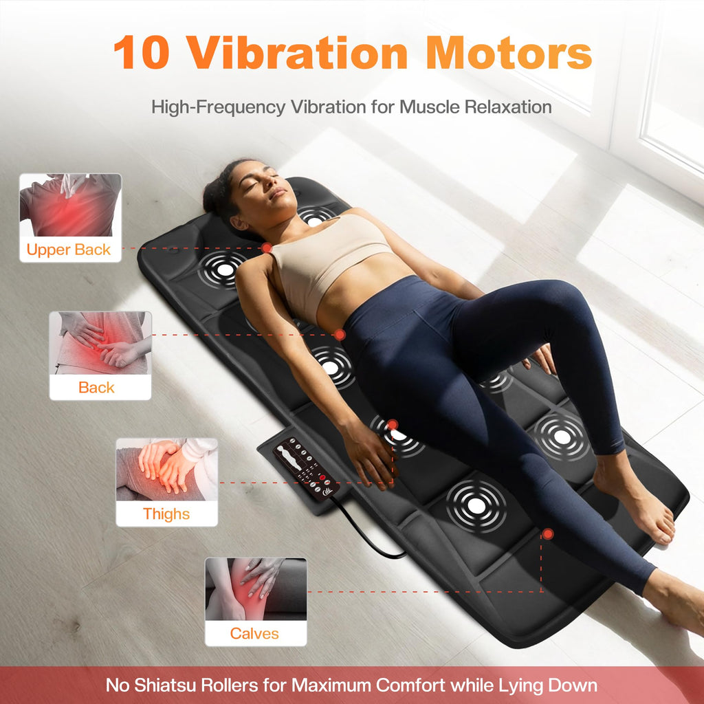 10 Vibration Motors Massage Mat with Auto Shut Off Z88696