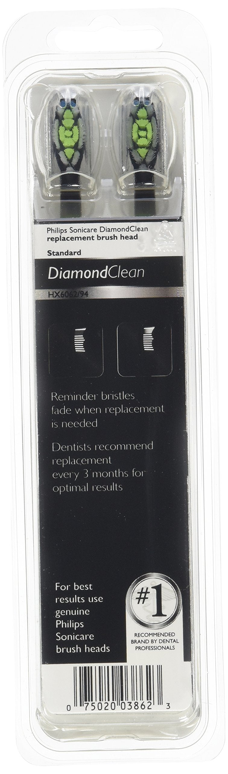 Black 2 Pack Replacement Brush Heads G948620