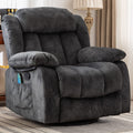 Gray Massage Swivel Rocker Recliner Chair X237