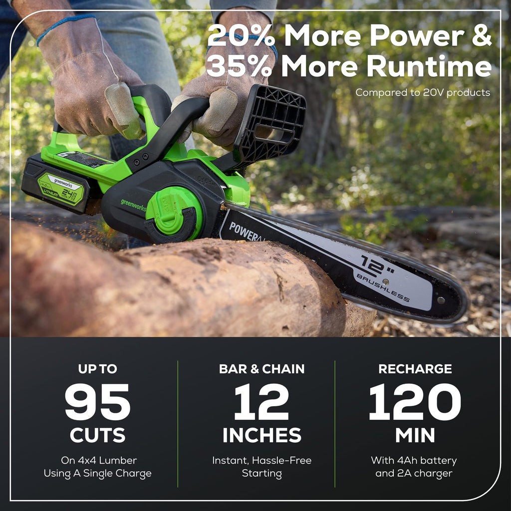 24V 12 in Cordless Electric Chainsaw T558667