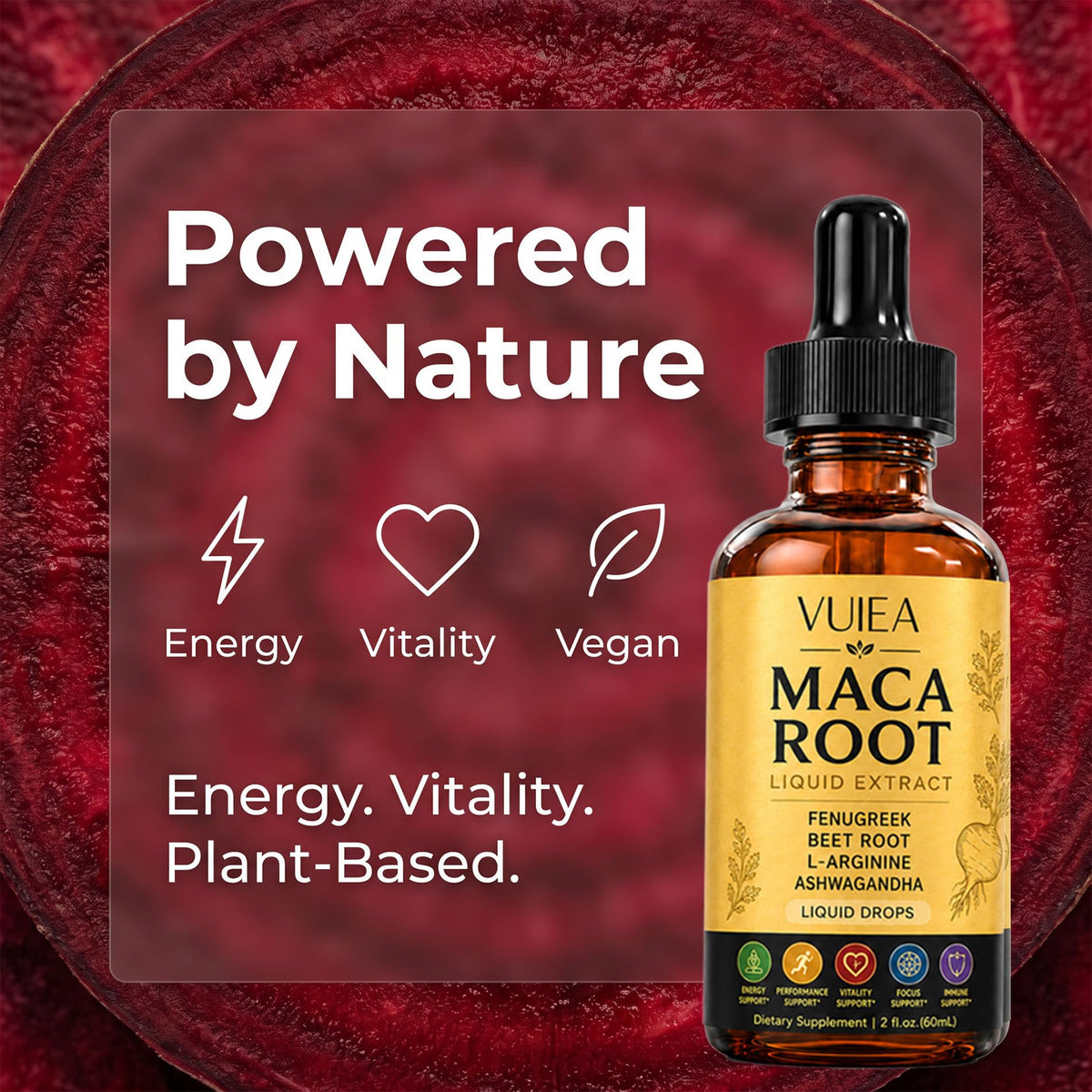 Maca Root Liquid Supplement with Ashwagandha, Fenugreek, Beet Root & L-Arginine A661187