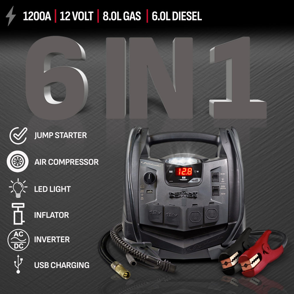 12V Car Battery Jump Starter & Power Station X195725