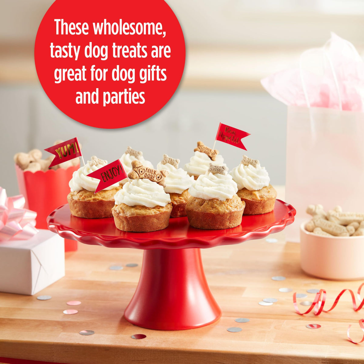 Artificially Flavored Biscuits Small Dog Treats 8 oz Bag Pack of 6 R6644