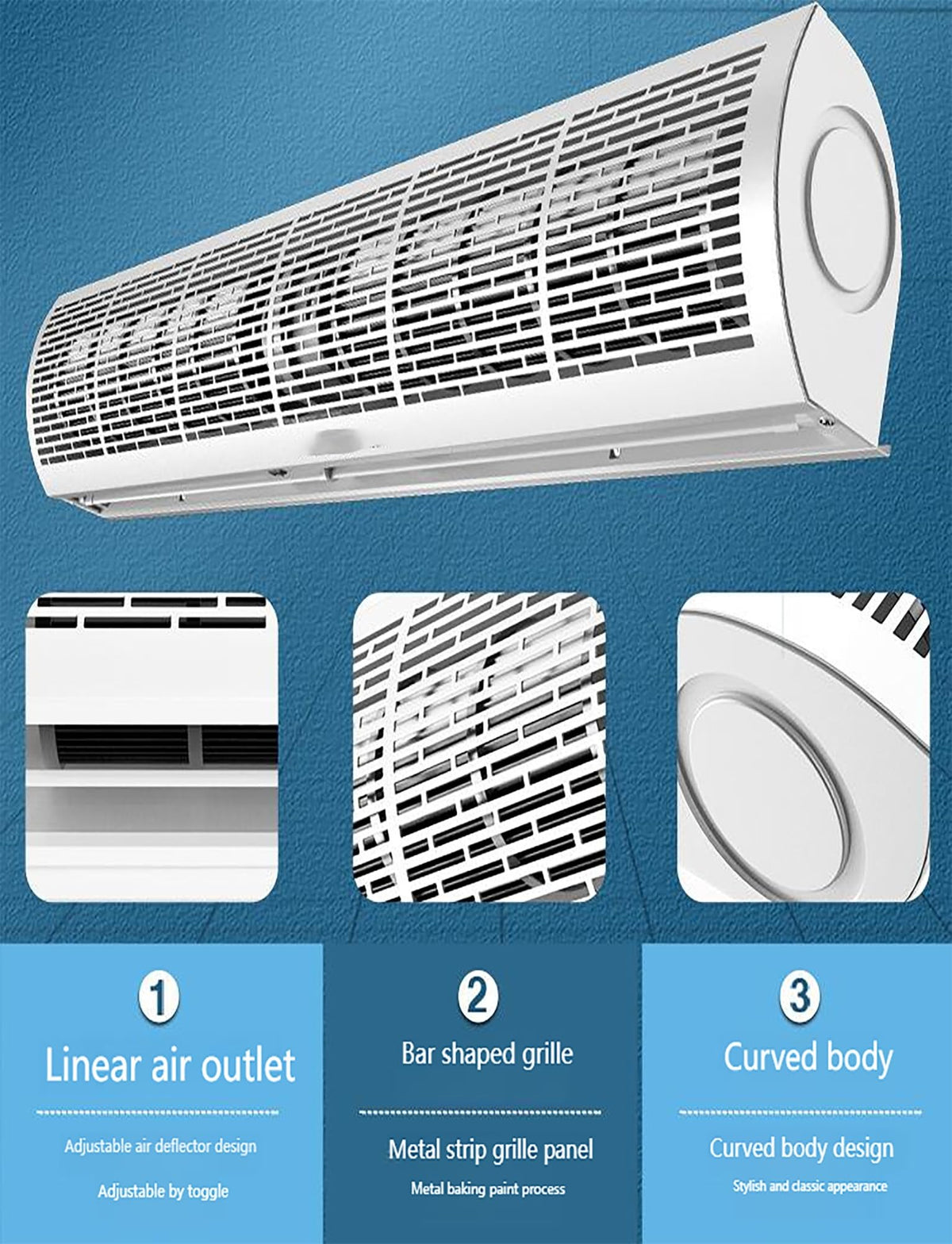 Commercial Air Curtain Blower with Remote L4284