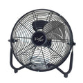 12 Inch Heavy Duty Metal Floor Fan, Black W451640
