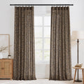 Extra Long Linen Floral Curtains 108 Inches R9959
