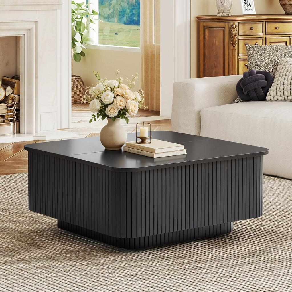 31.5" Square Coffee Table with Storage W391