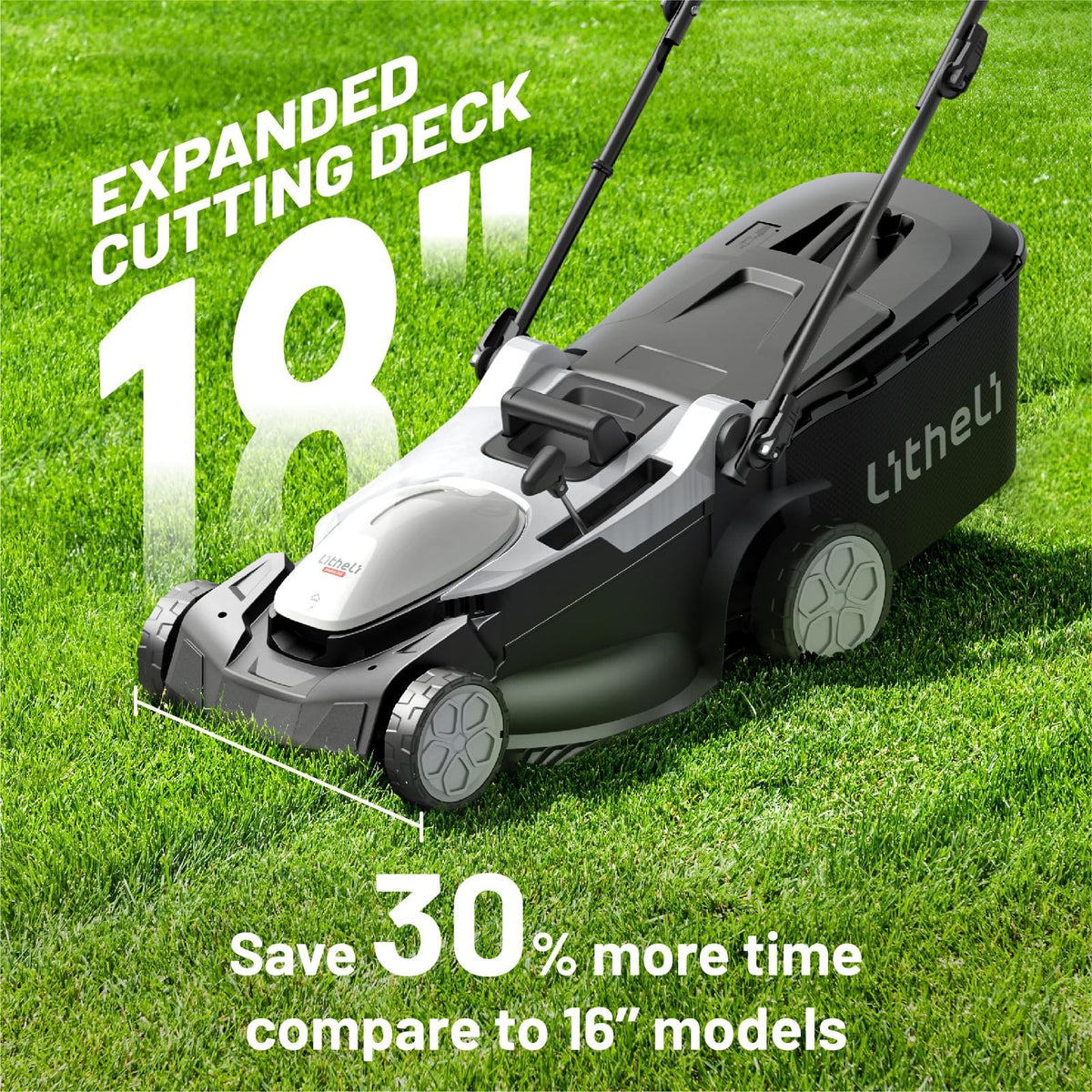 18" Cordless Electric Self Propelled Lawn Mower J899