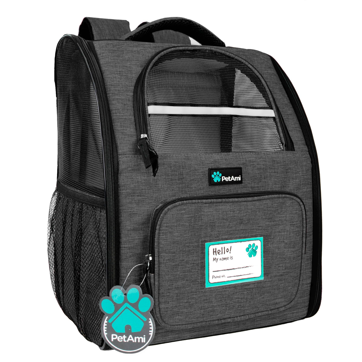 Charcoal Dog Backpack Carrier B68396