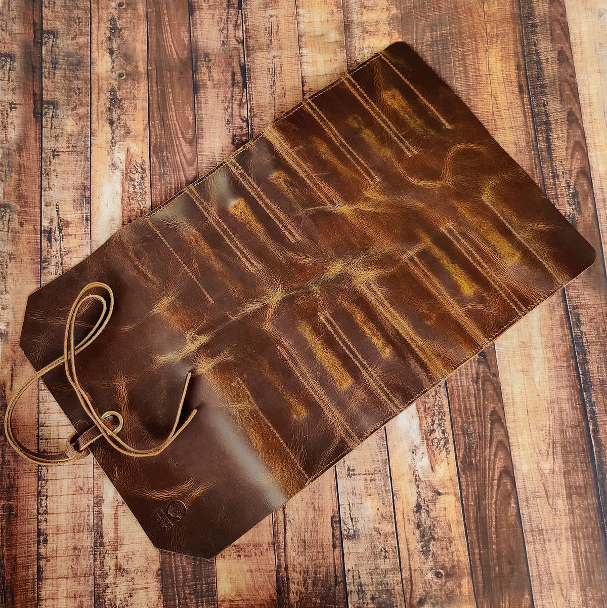 Leather Tool Roll Up Pouch E706188