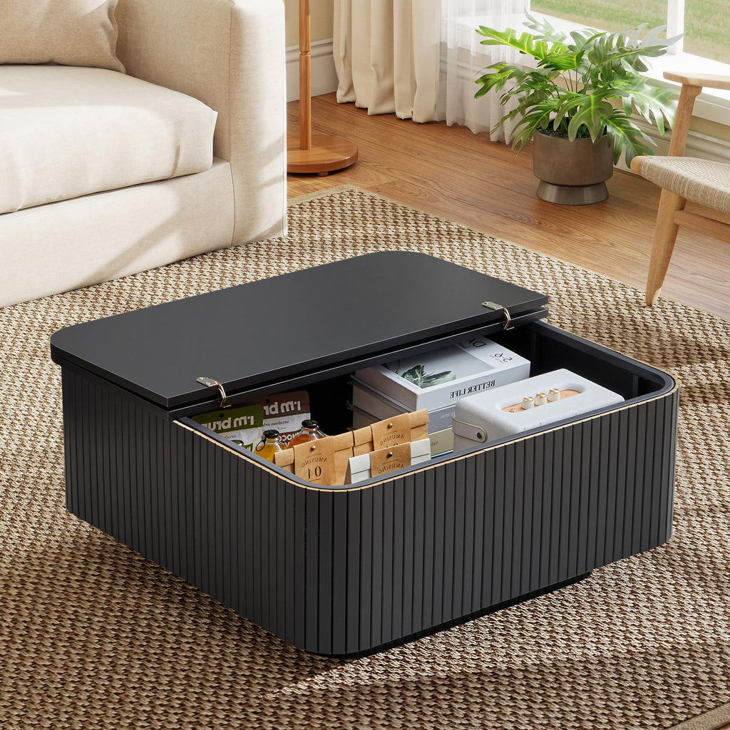 31.5" Square Coffee Table with Storage W391